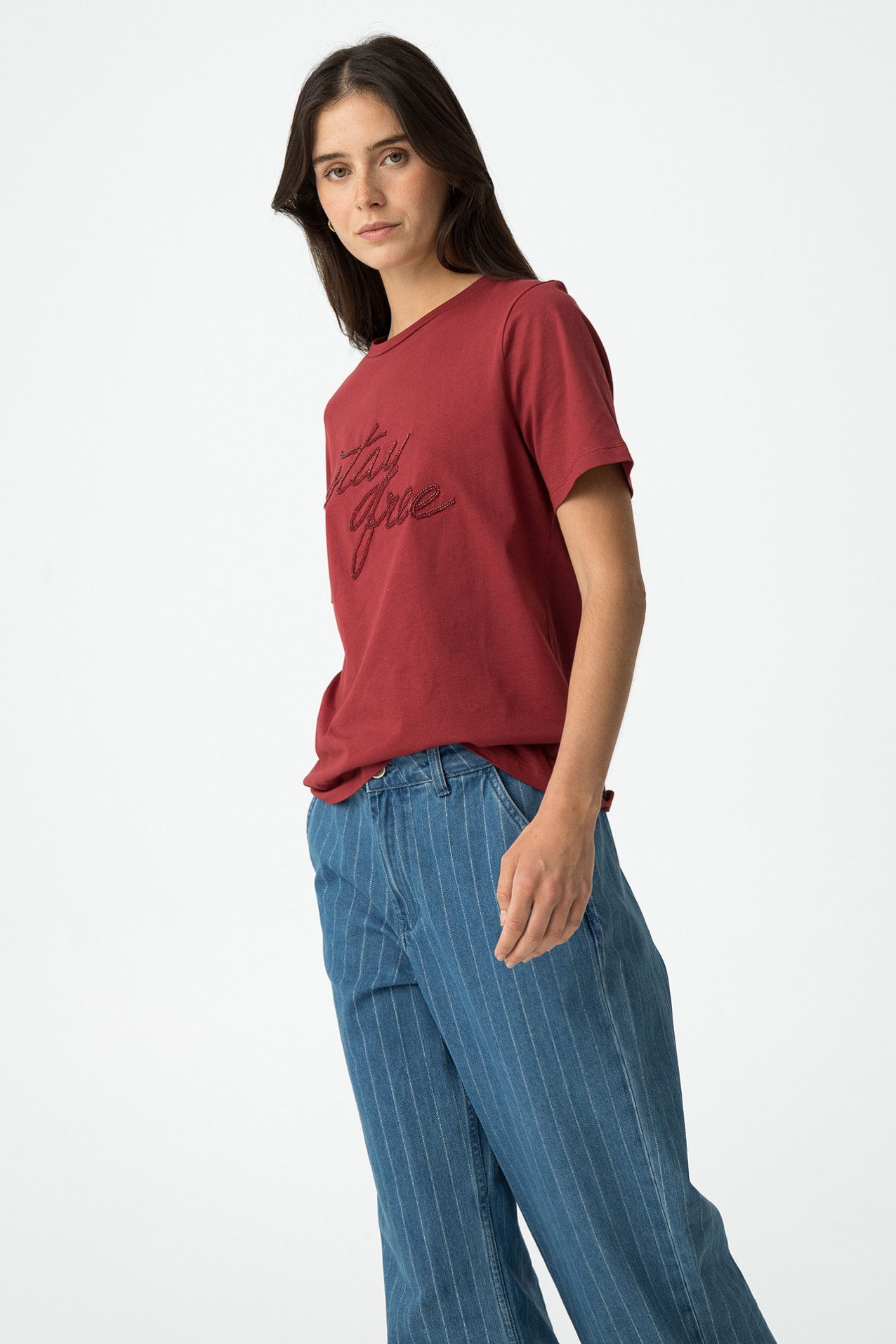 Beaded Front T-shirt