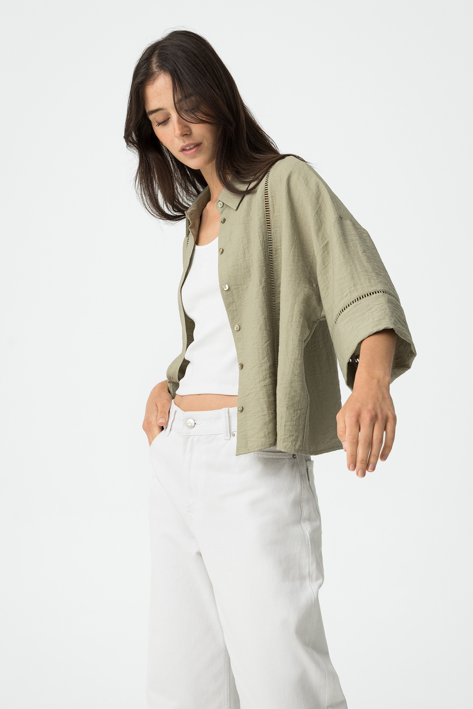 Shirt with Seam in Openings