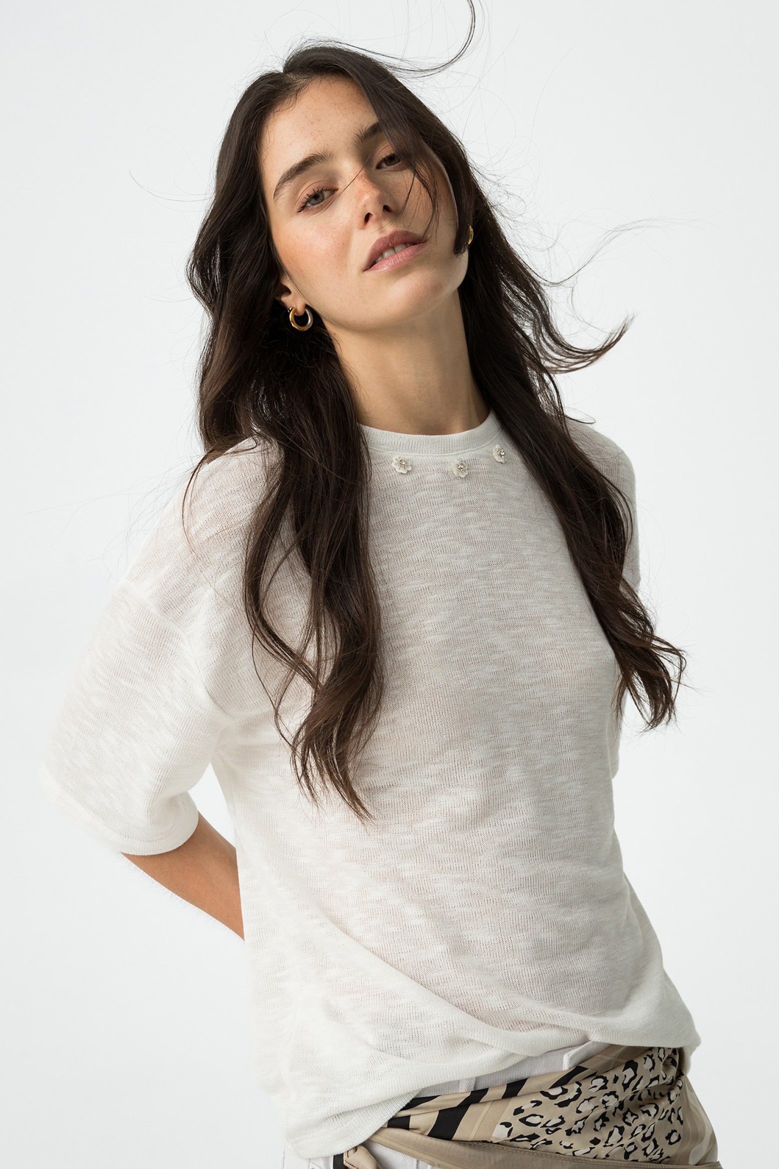 Camisola de Malha com Aplicaes