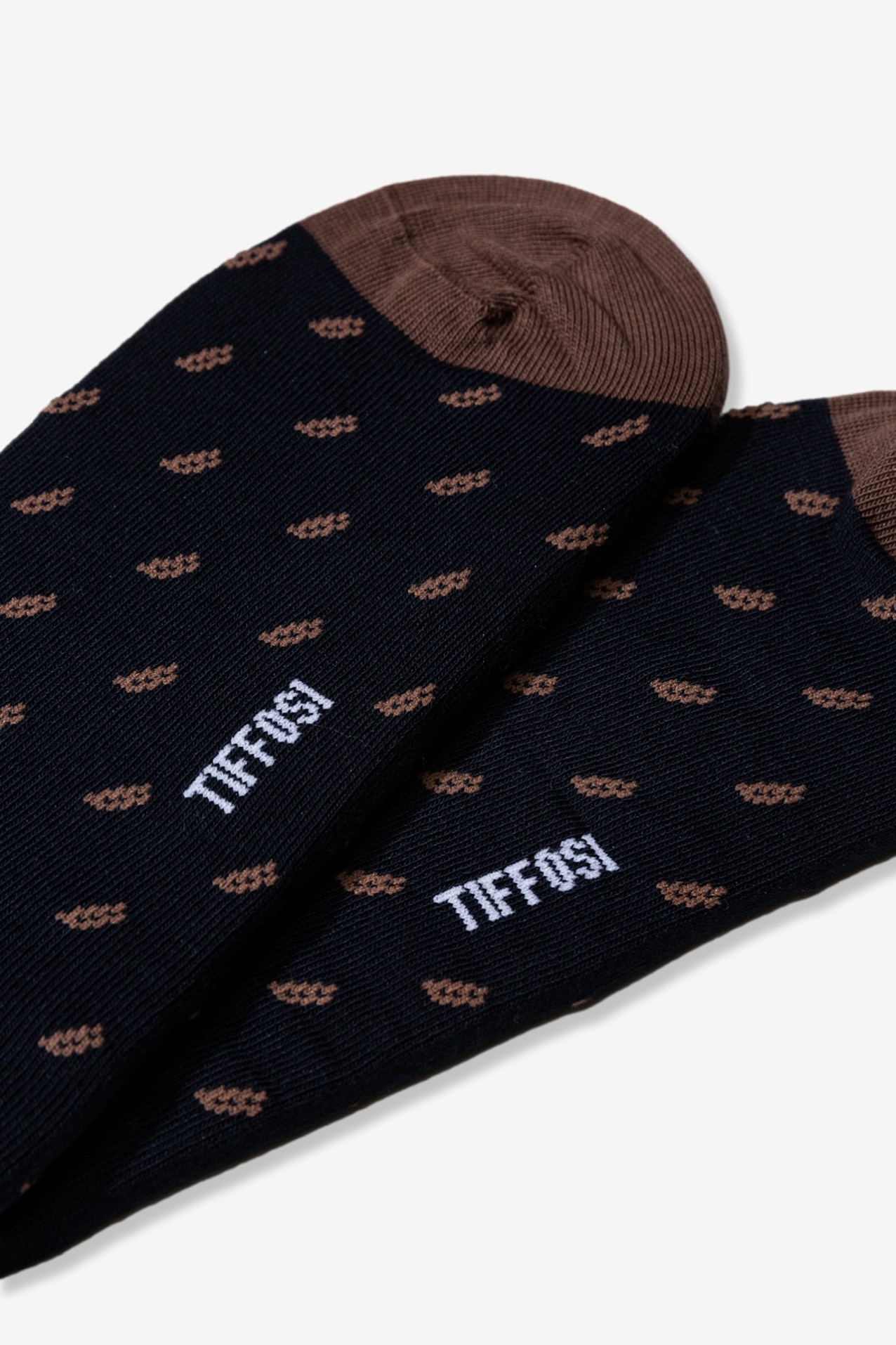Dark Blue Patterned Socks