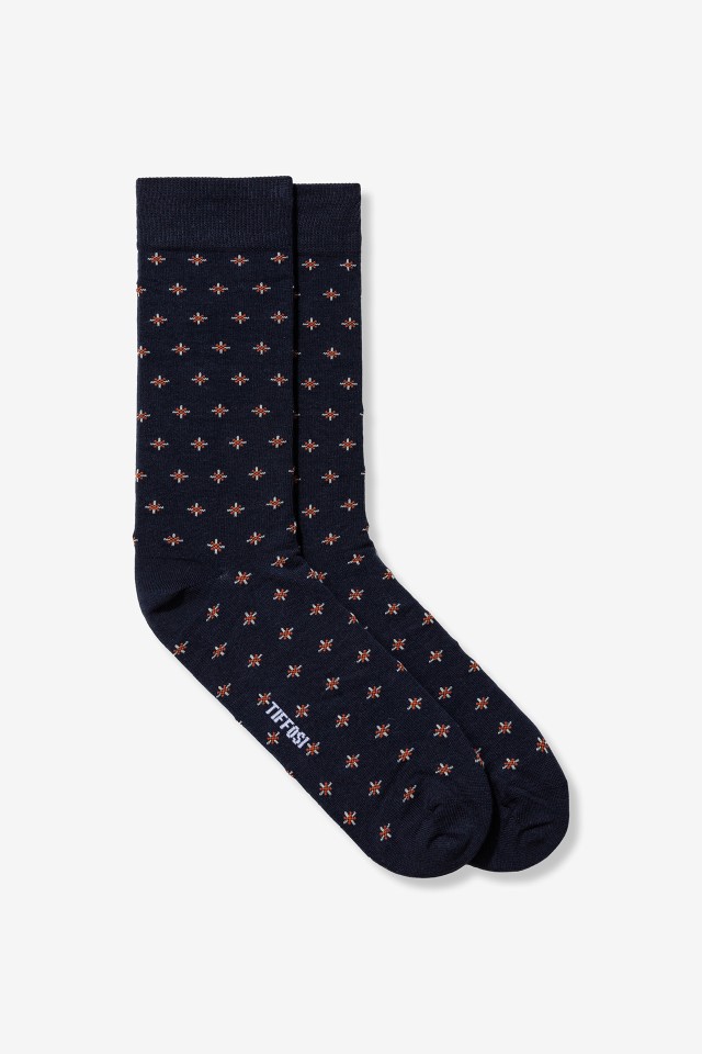 Meias Azul com Padr�o