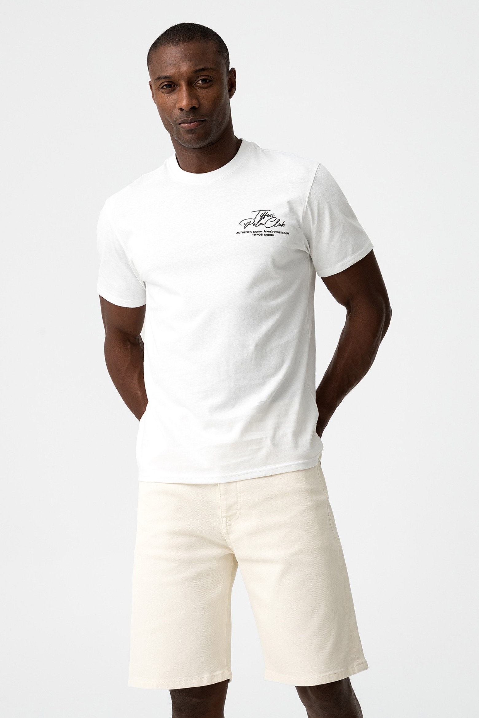 T-Shirt With Embossed Print