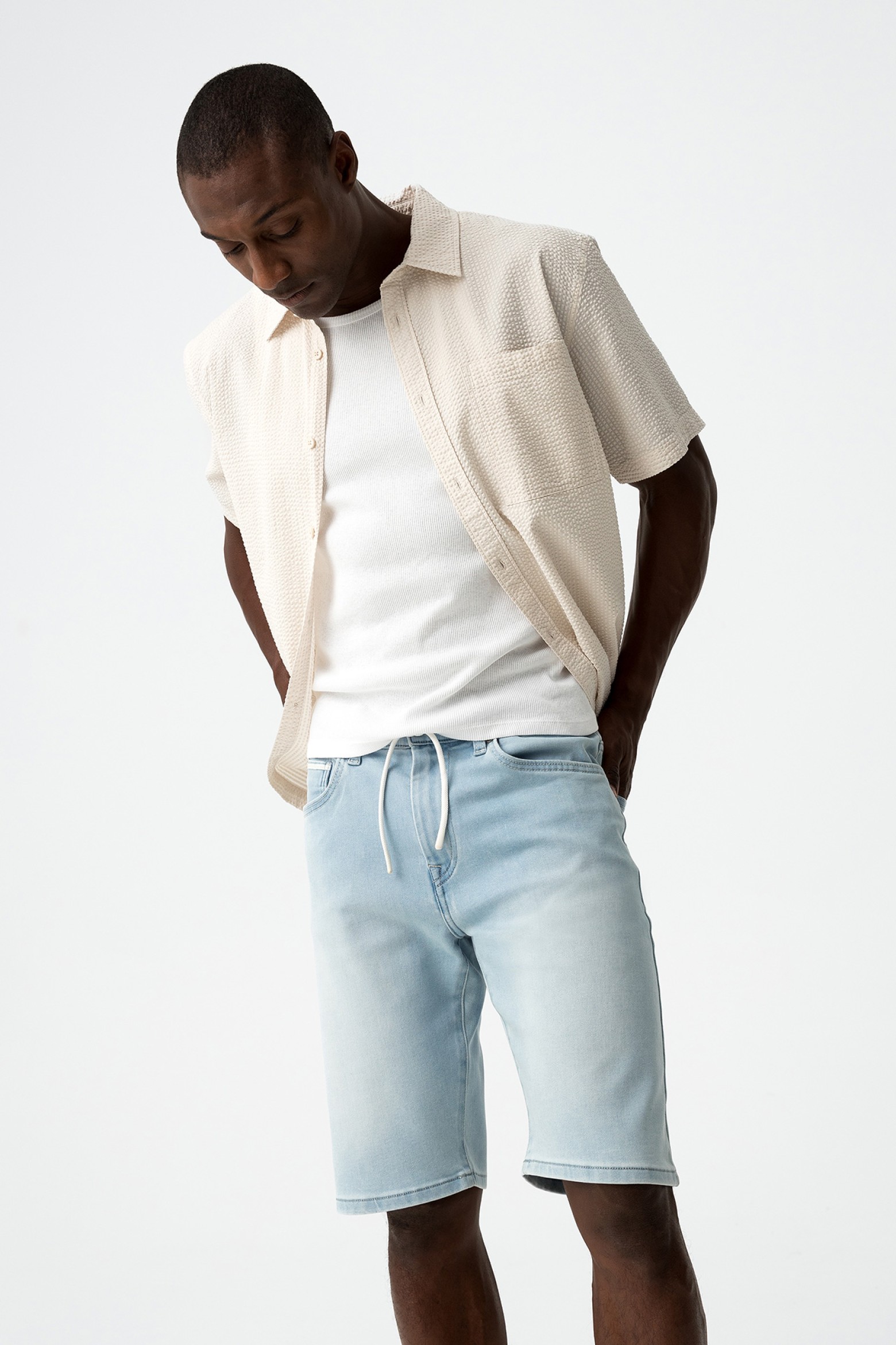 Shorts de punto ndigo