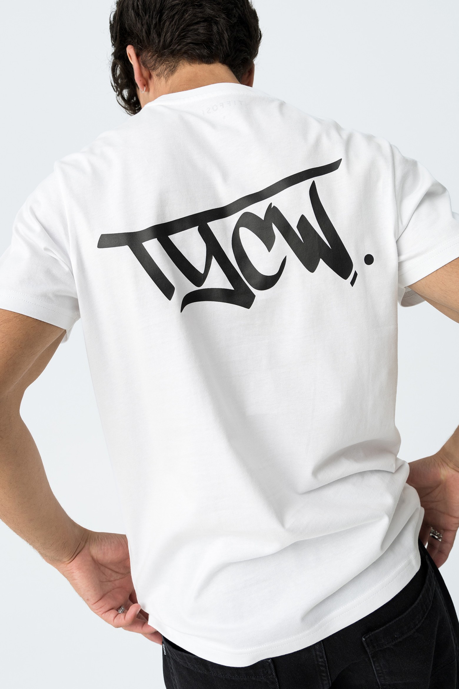 T-Shirt With Printed Back TYCW