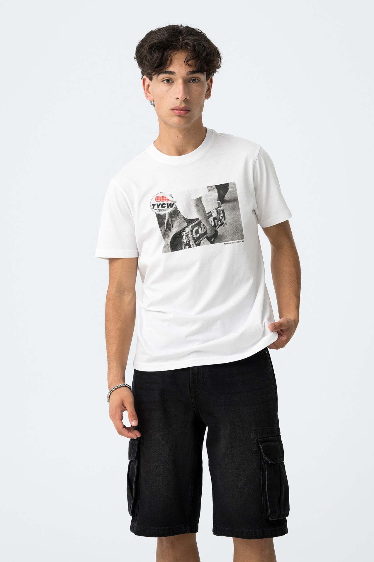 T-shirt com Estampado Frontal