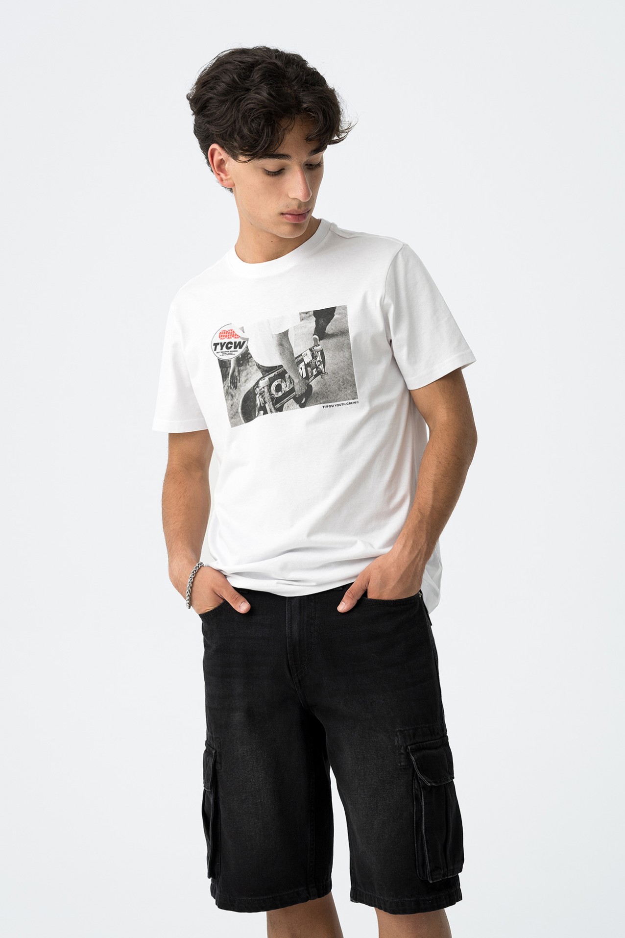 T-shirt com Estampado Frontal