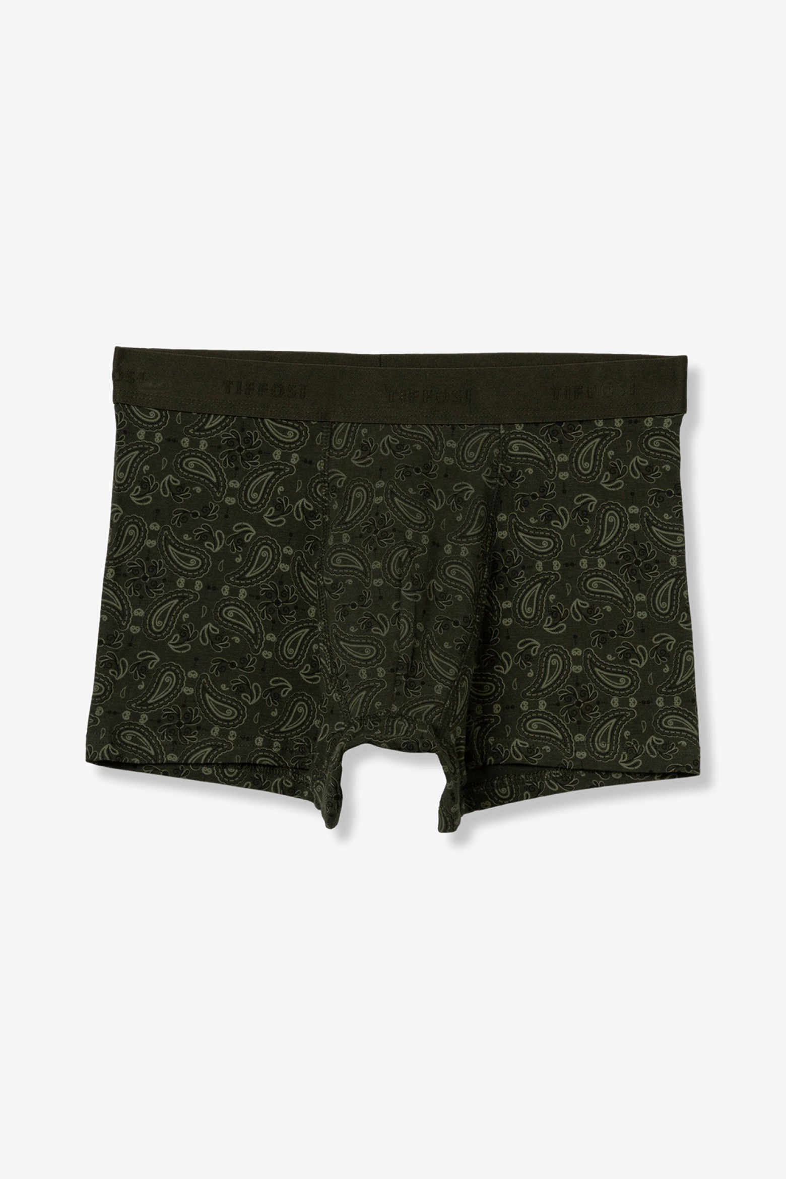 Dark Green Paisley Boxers