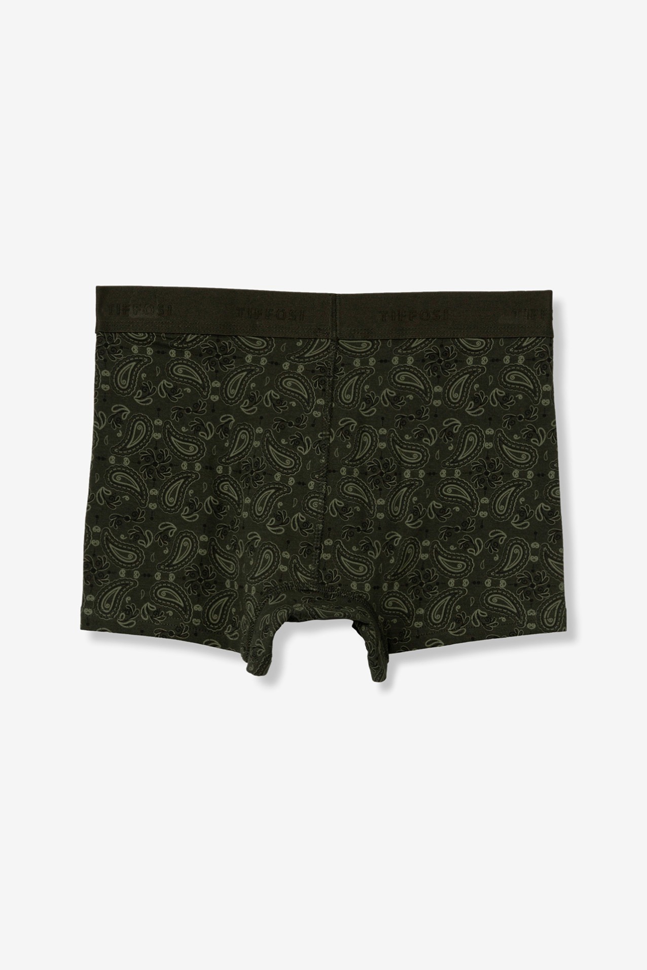Dark Green Paisley Boxers