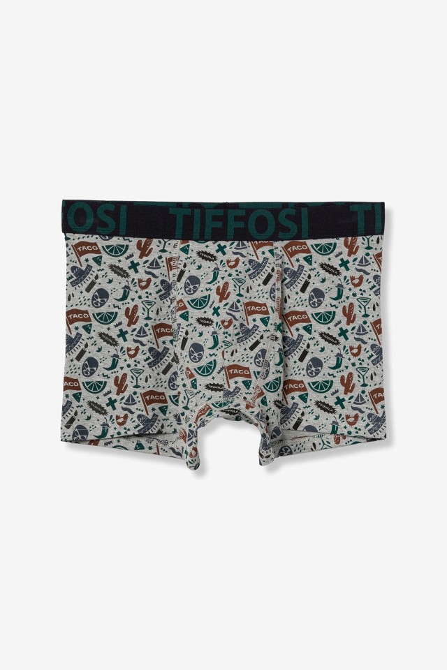 Light Grey Patterned Boxers