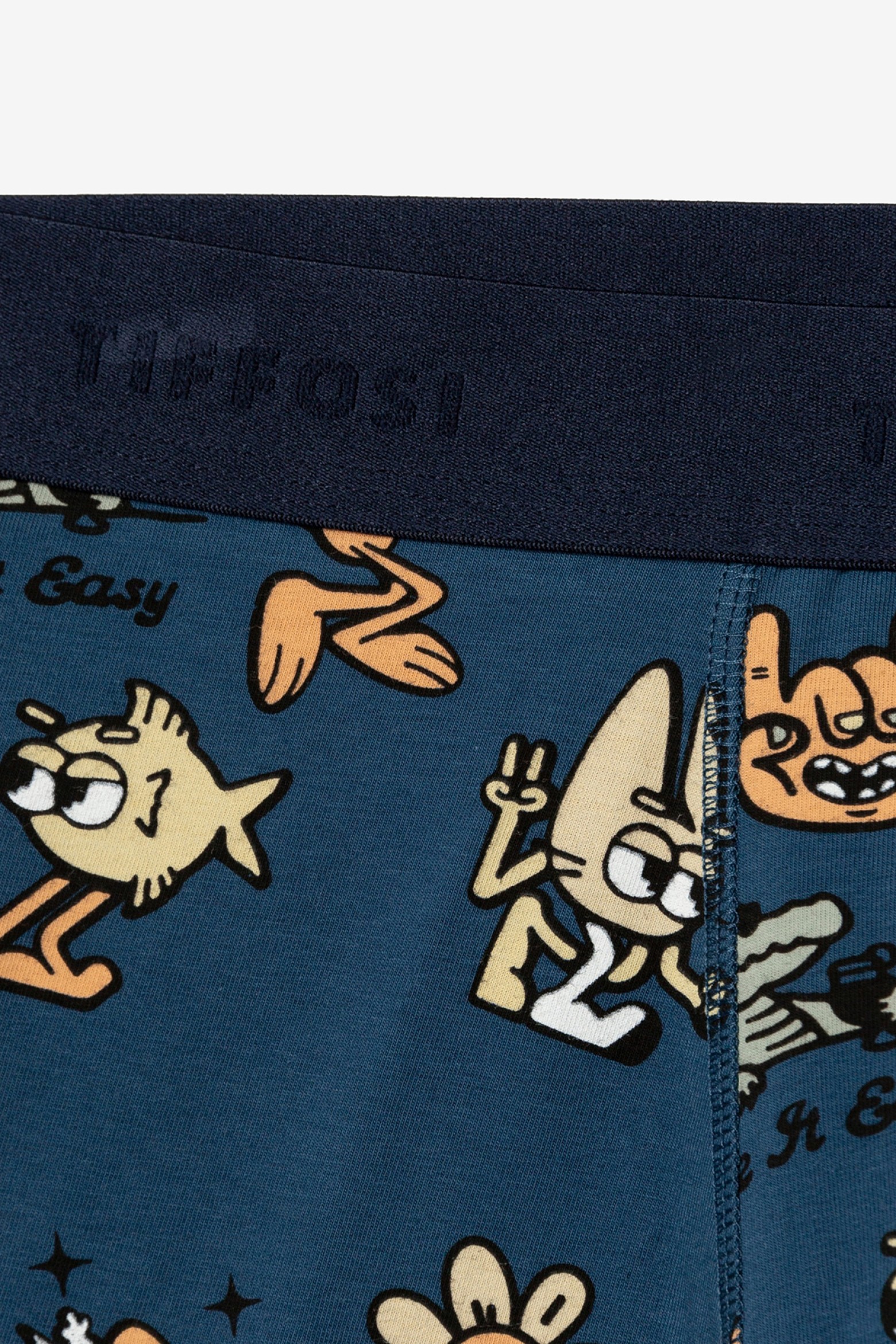 Boxers estampados azul oscuro