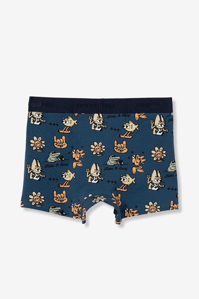 Animated Print Blue Boxers Animated Print Blue Boxers