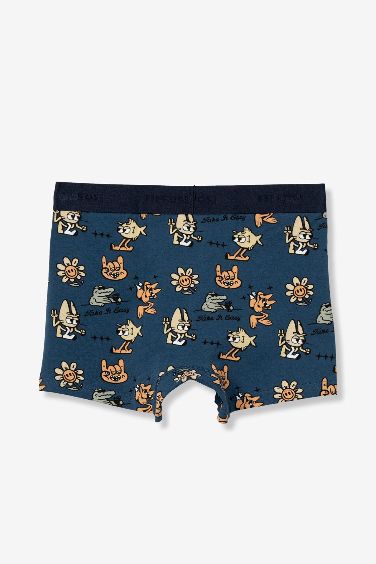 Boxers estampados azul oscuro