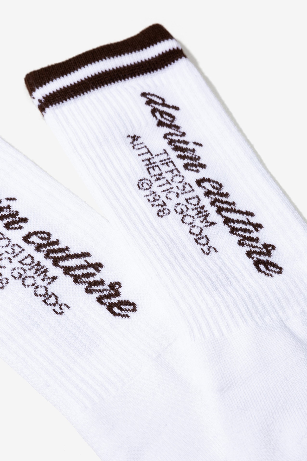 White Socks with Text