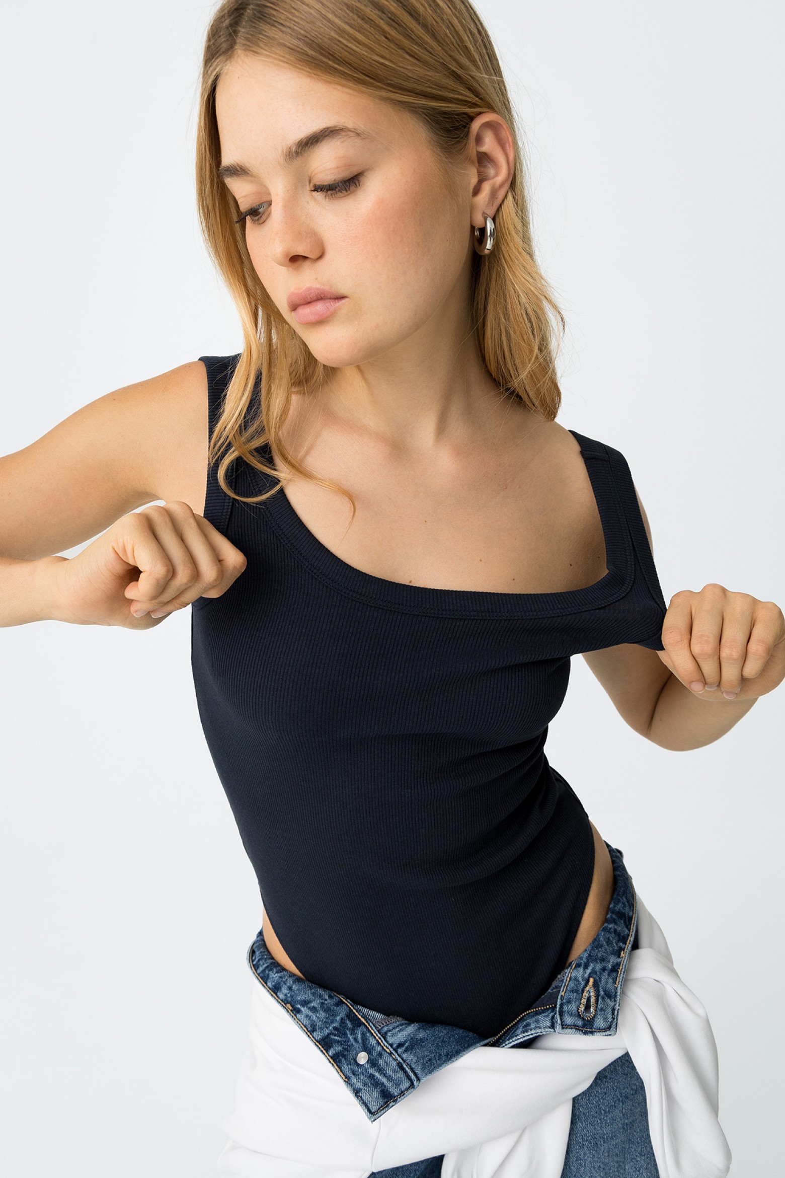 Ribbed Bodysuit