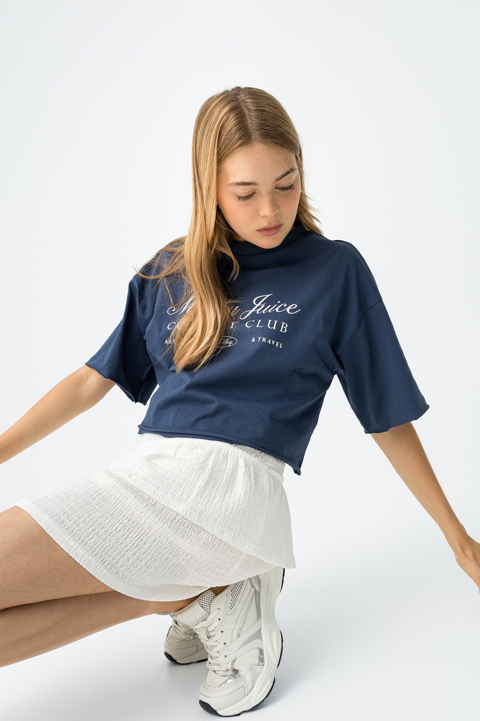 T-shirt Relaxed Fit com Estampado Frontal