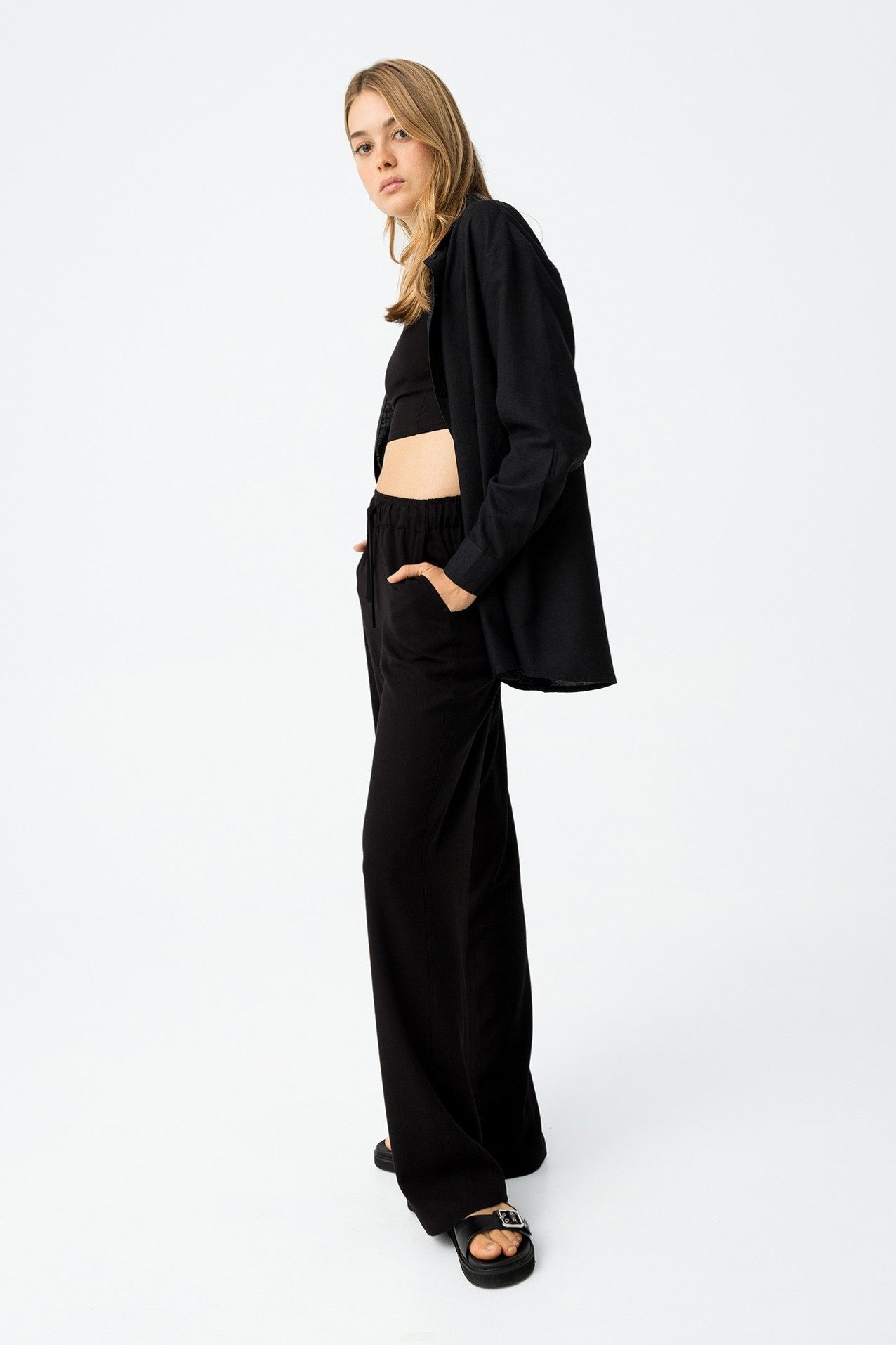 Flowy Wide Leg Trousers