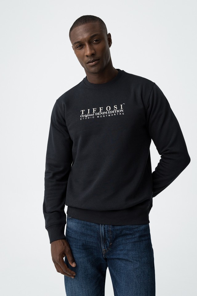 Sweatshirt with Message Print