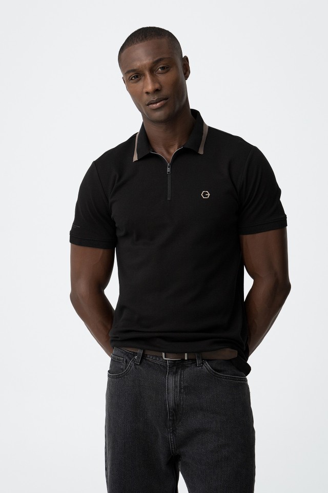 Polo with Zipper