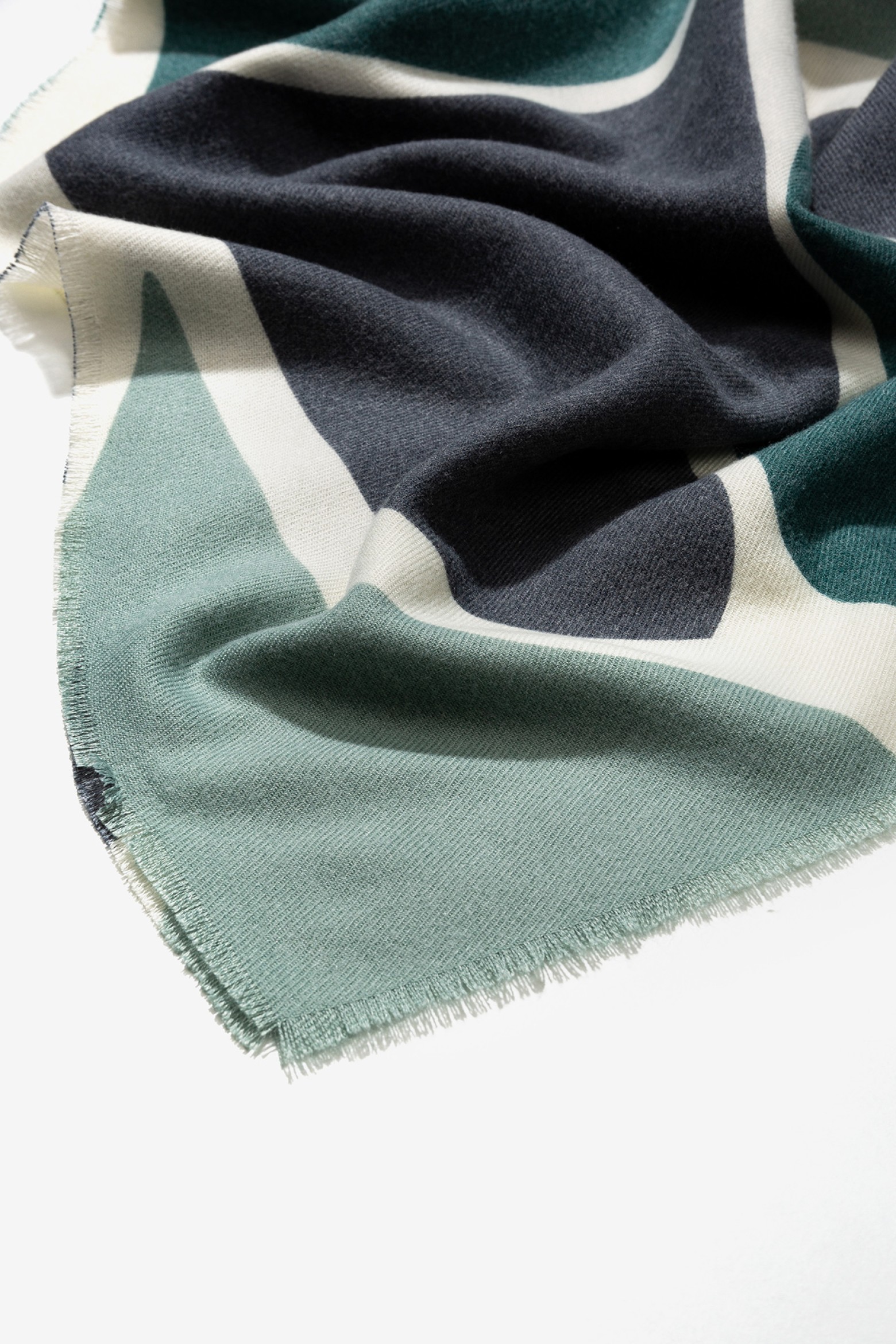 Patterned Fringe Scarf