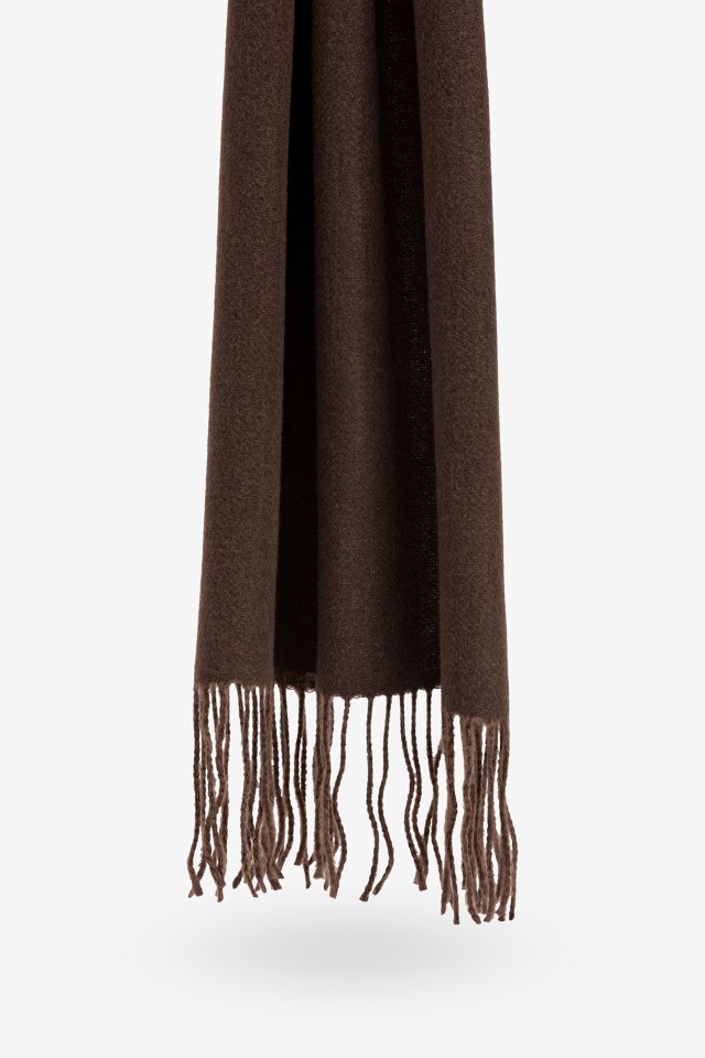Two-Tone Fringed Scarf