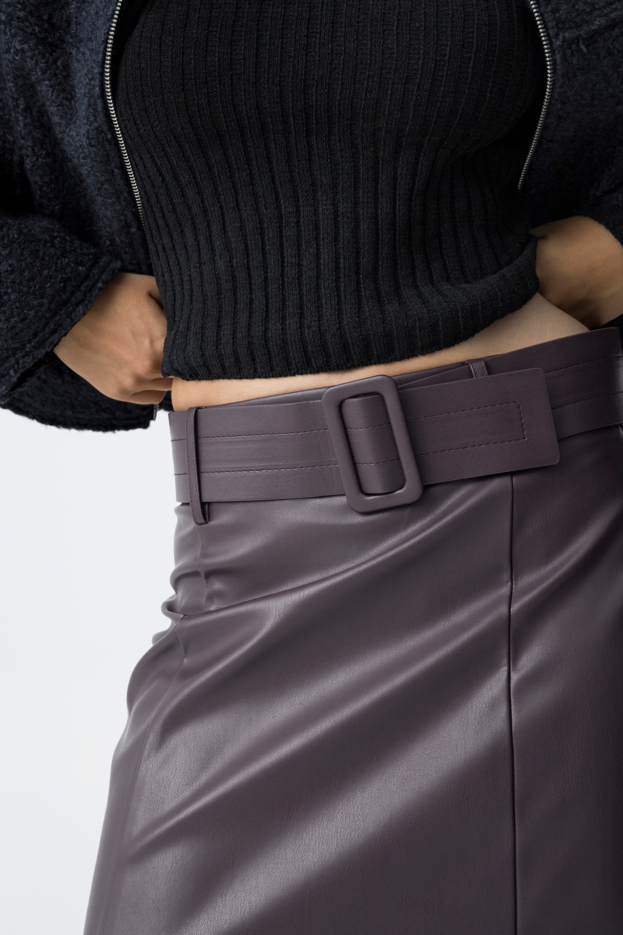 Mini Skirt With Belt