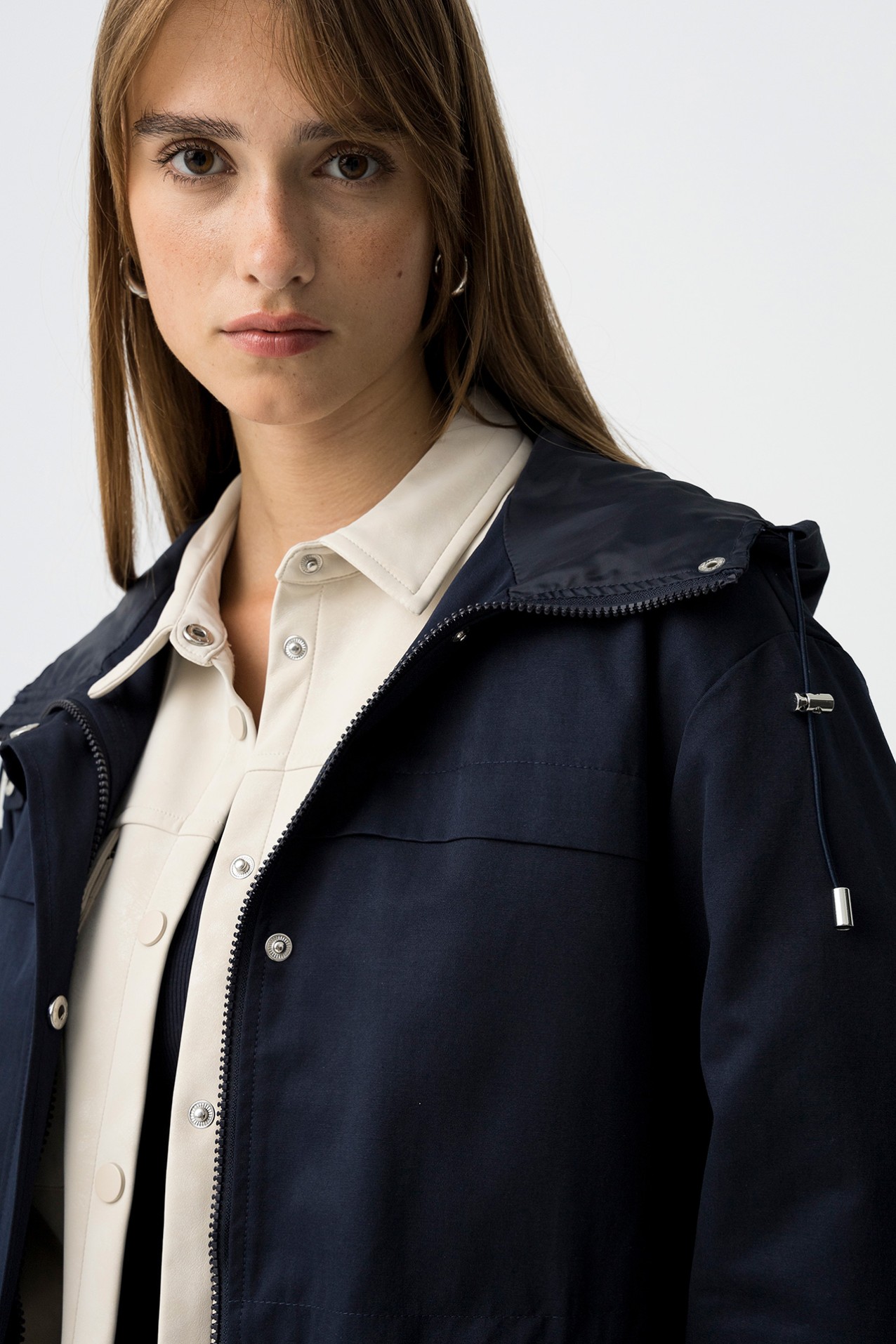 Short Coat with Hood