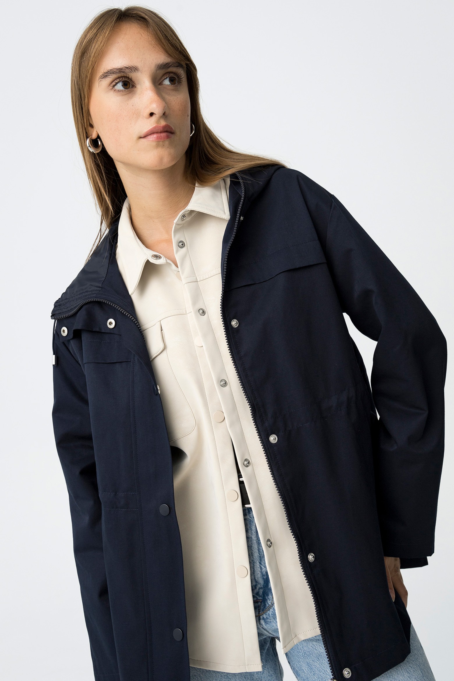 Short Coat with Hood