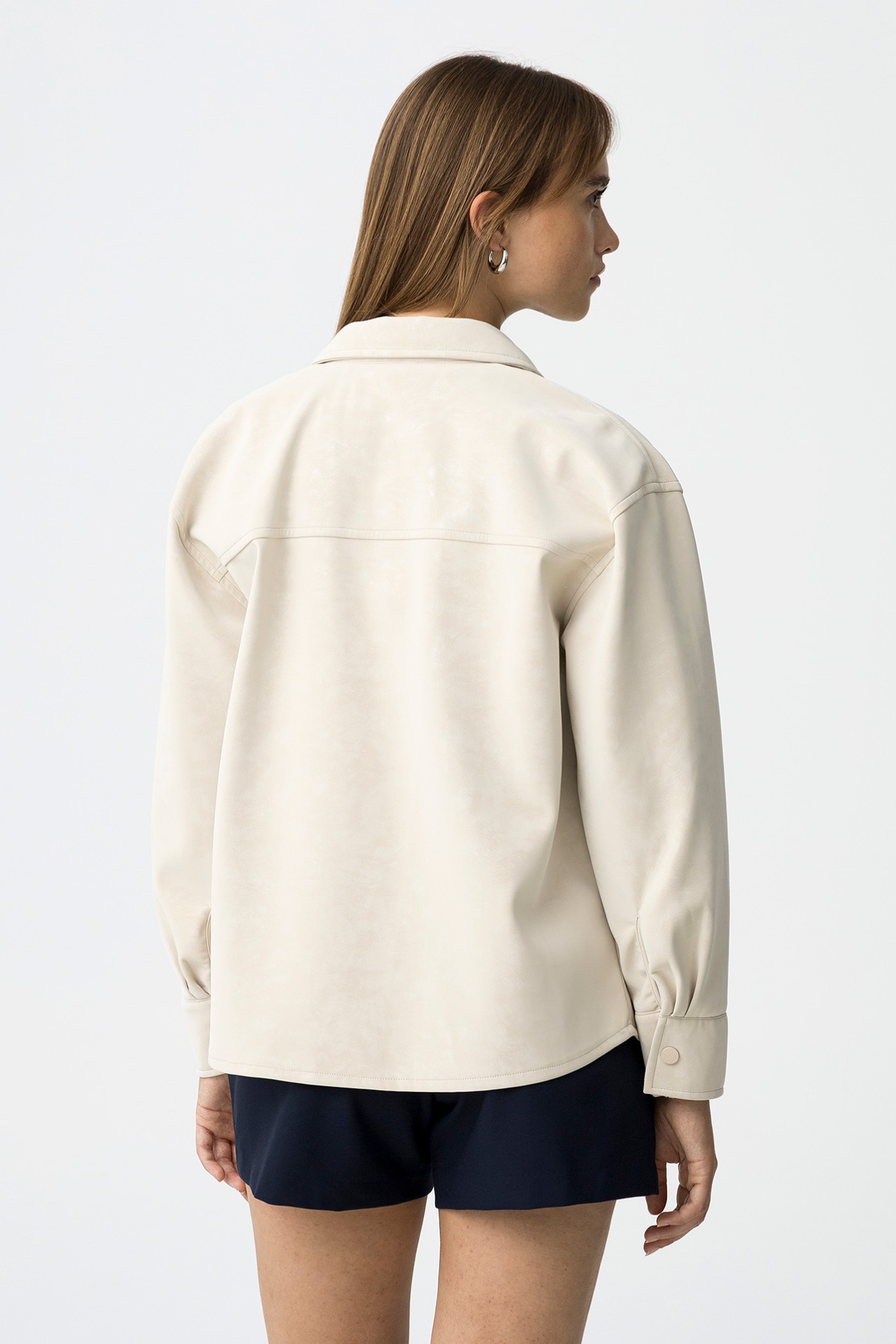 Shirt With Velvety Texture