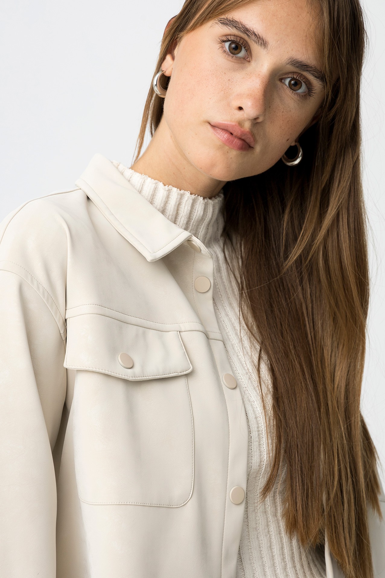 Shirt With Velvety Texture