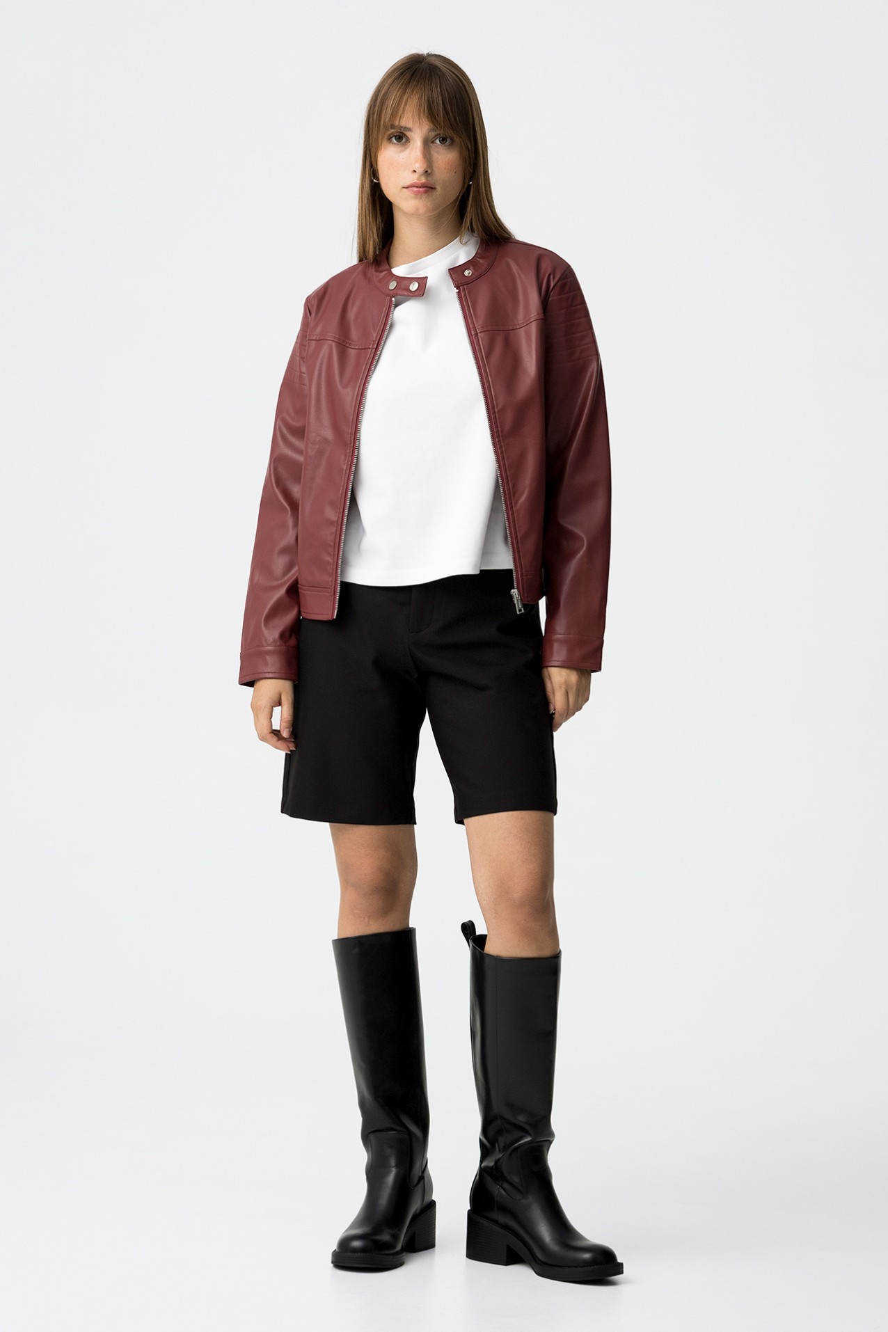 Regular Fit Bermuda Shorts with Belt