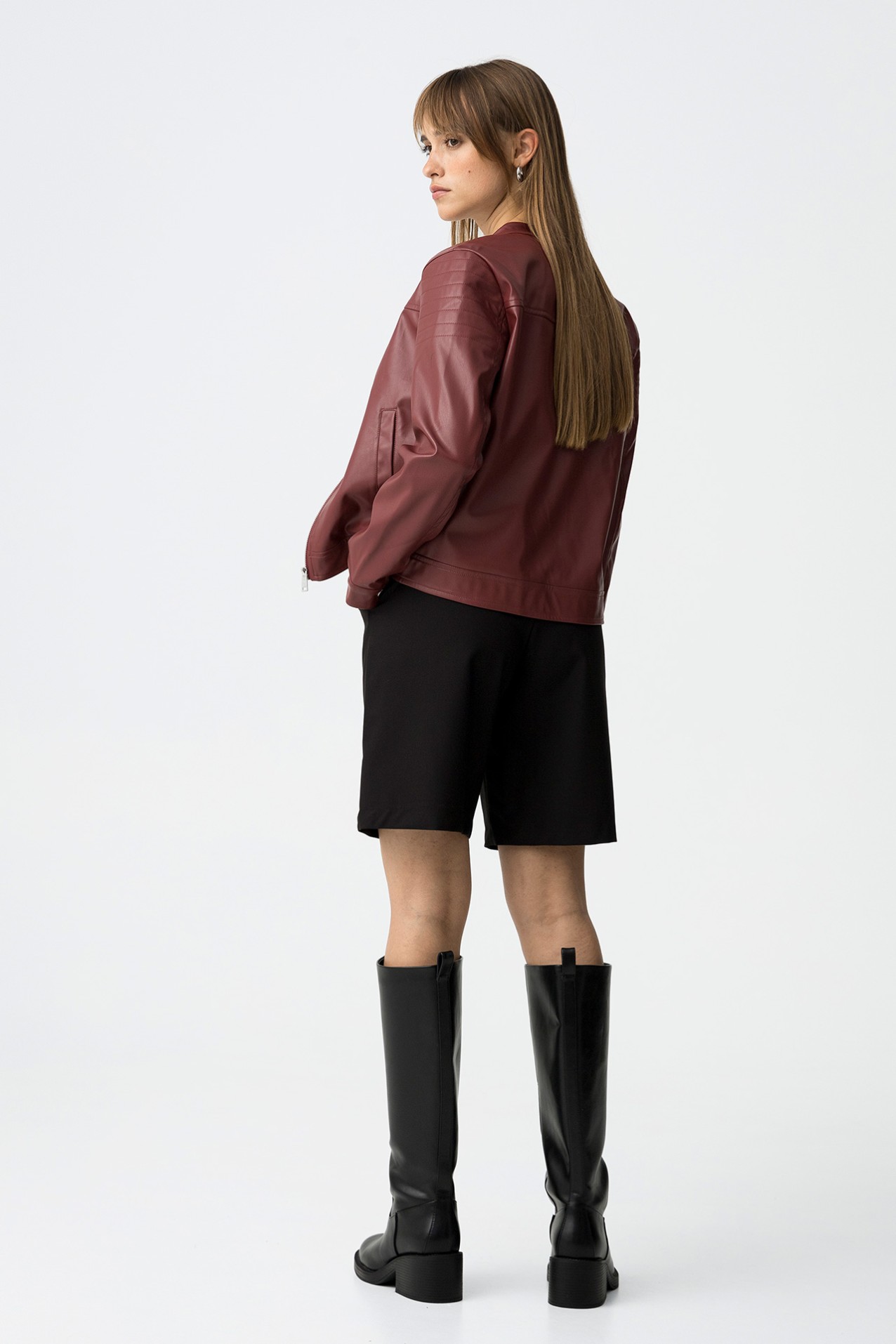 Regular Fit Bermuda Shorts with Belt