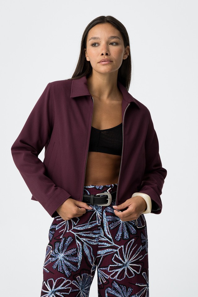 Short Flap Collar Jacket