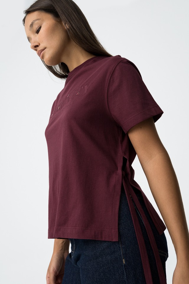 T-shirt with Embroidery and Bows