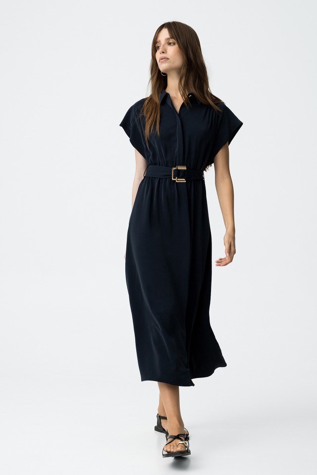 Vestido Camisero con Cinturn