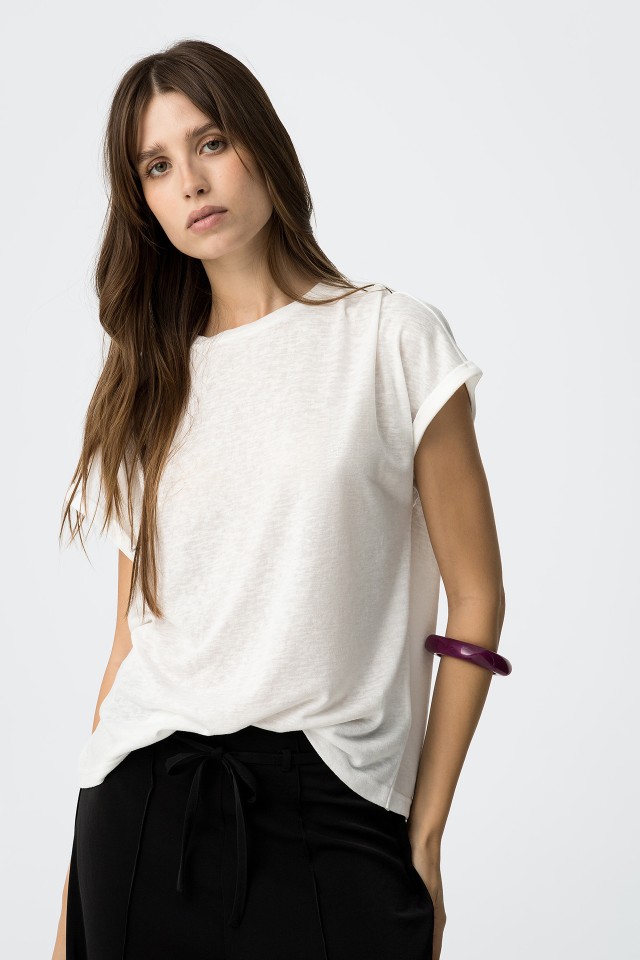 Sheer Detail T-Shirt
