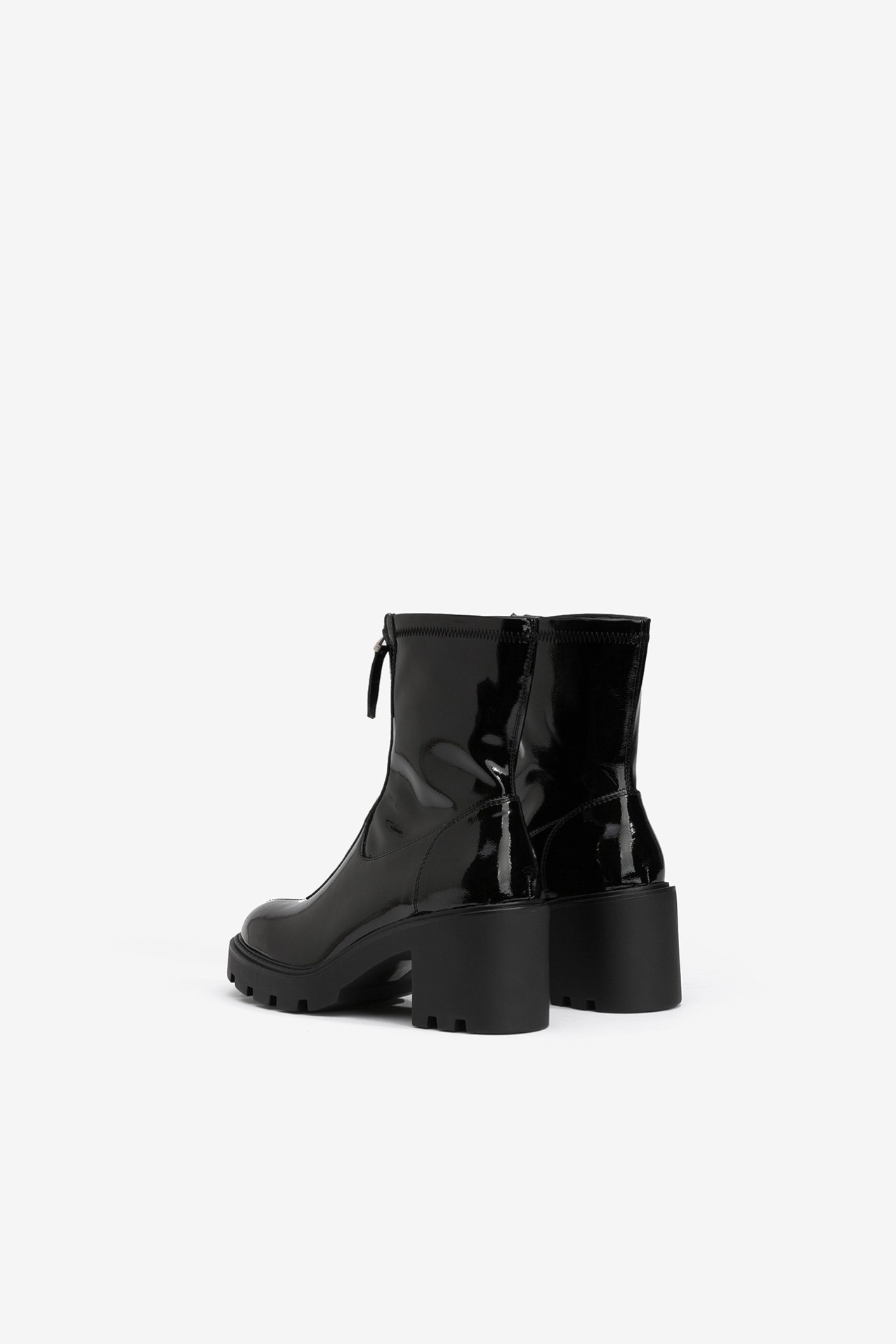 Patent Leather Effect Boots