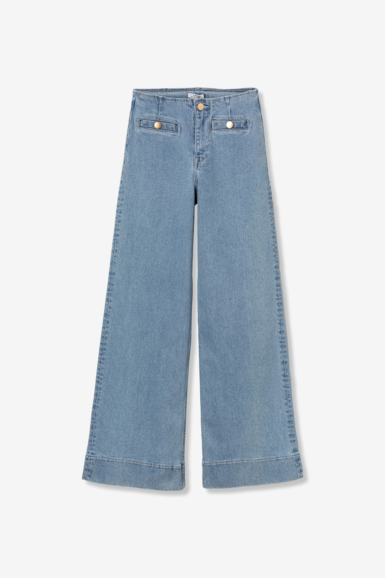 Vaqueros Anchos Azul Claro