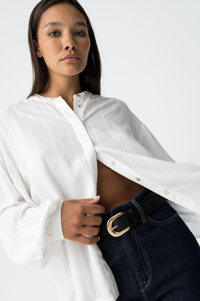 Striped Shimmer Blouse