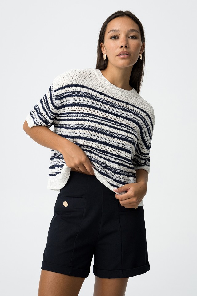 Jersey de punto a rayas