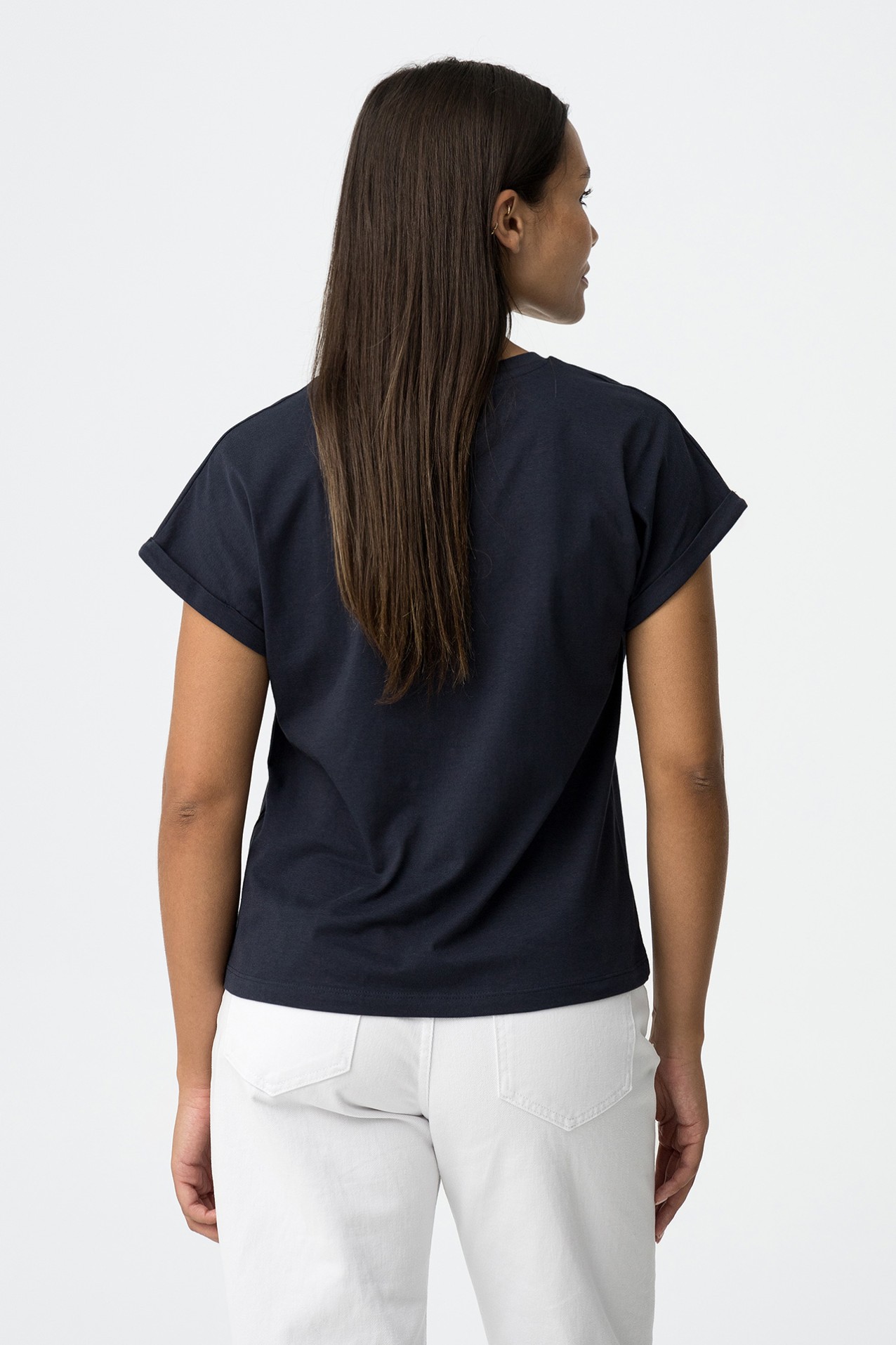 T-shirt com Estampado Brilhante