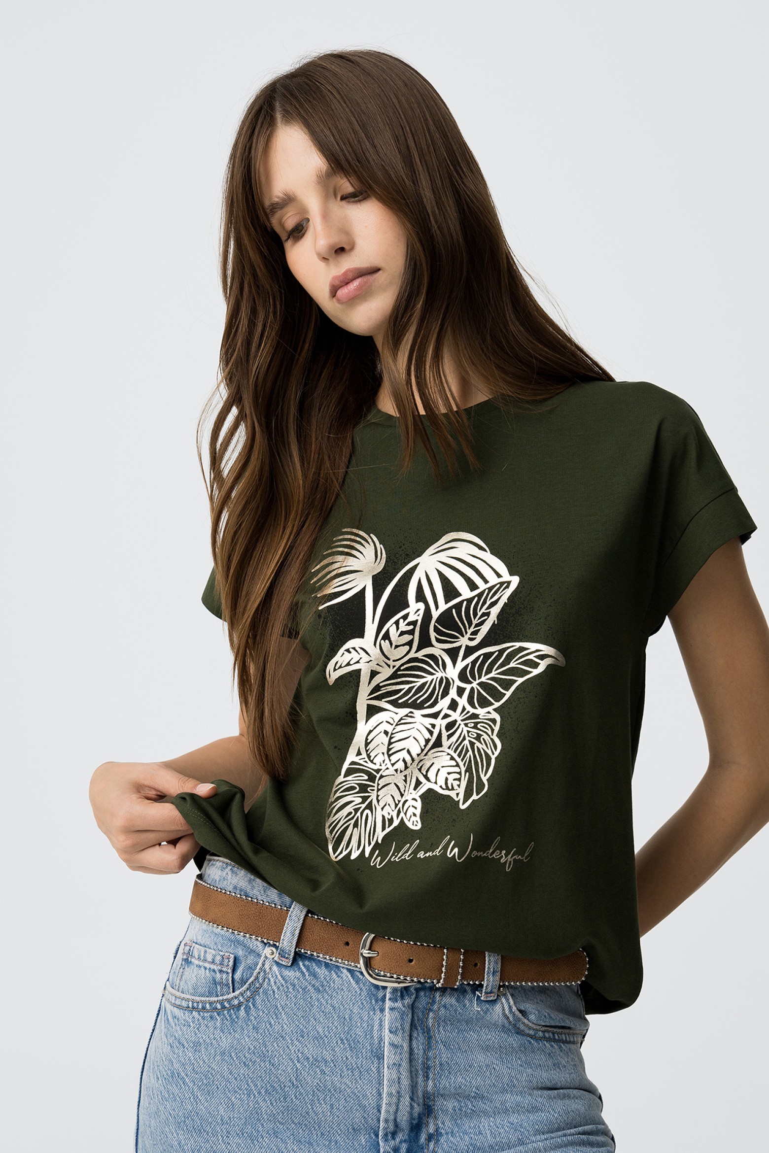 Camiseta Estampado Frontal Metlico