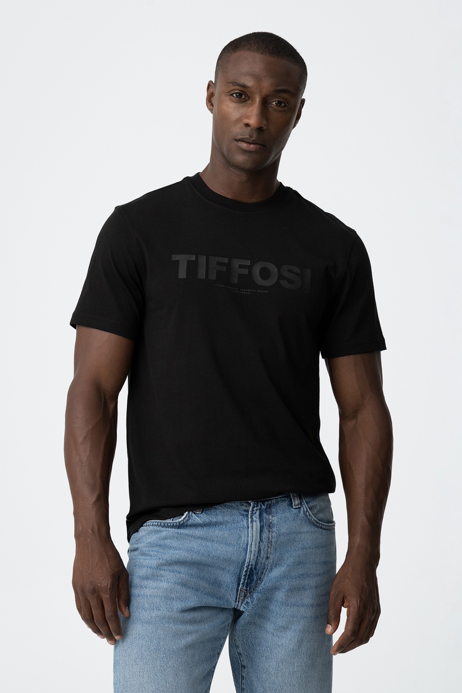 Printed T-Shirt With Embossing