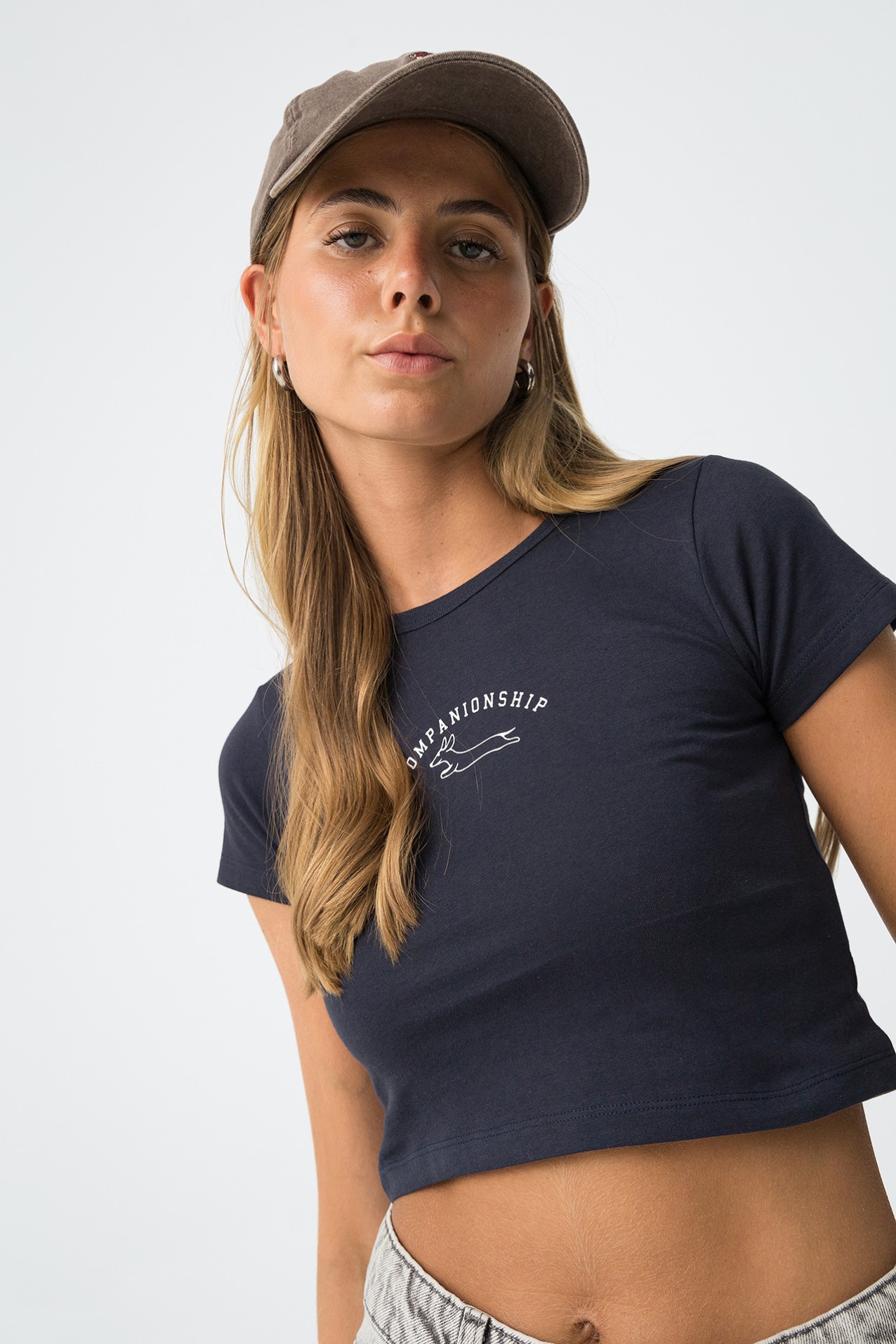 Camiseta Cropped Estampada