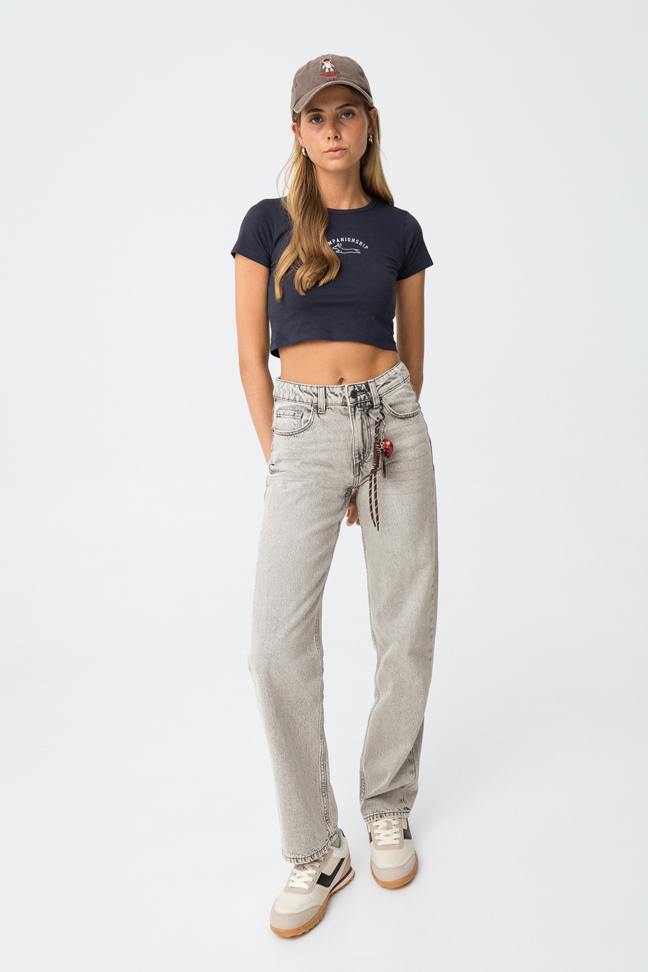 Camiseta Cropped Estampada