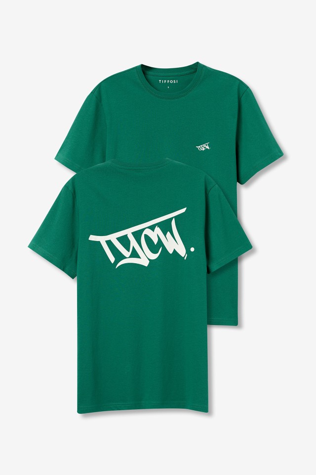 T-Shirt Com Costas Estampadas TYCW