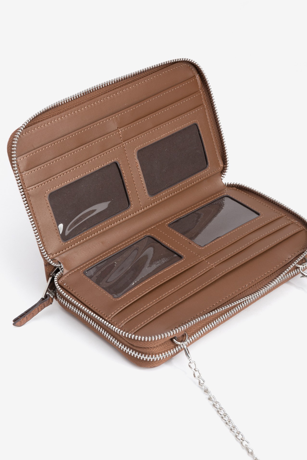 Large Croc-Effect Coin Purse