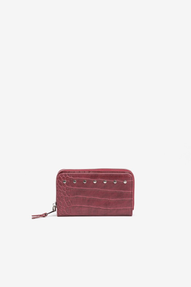 Medium Croc-Effect Coin Purse