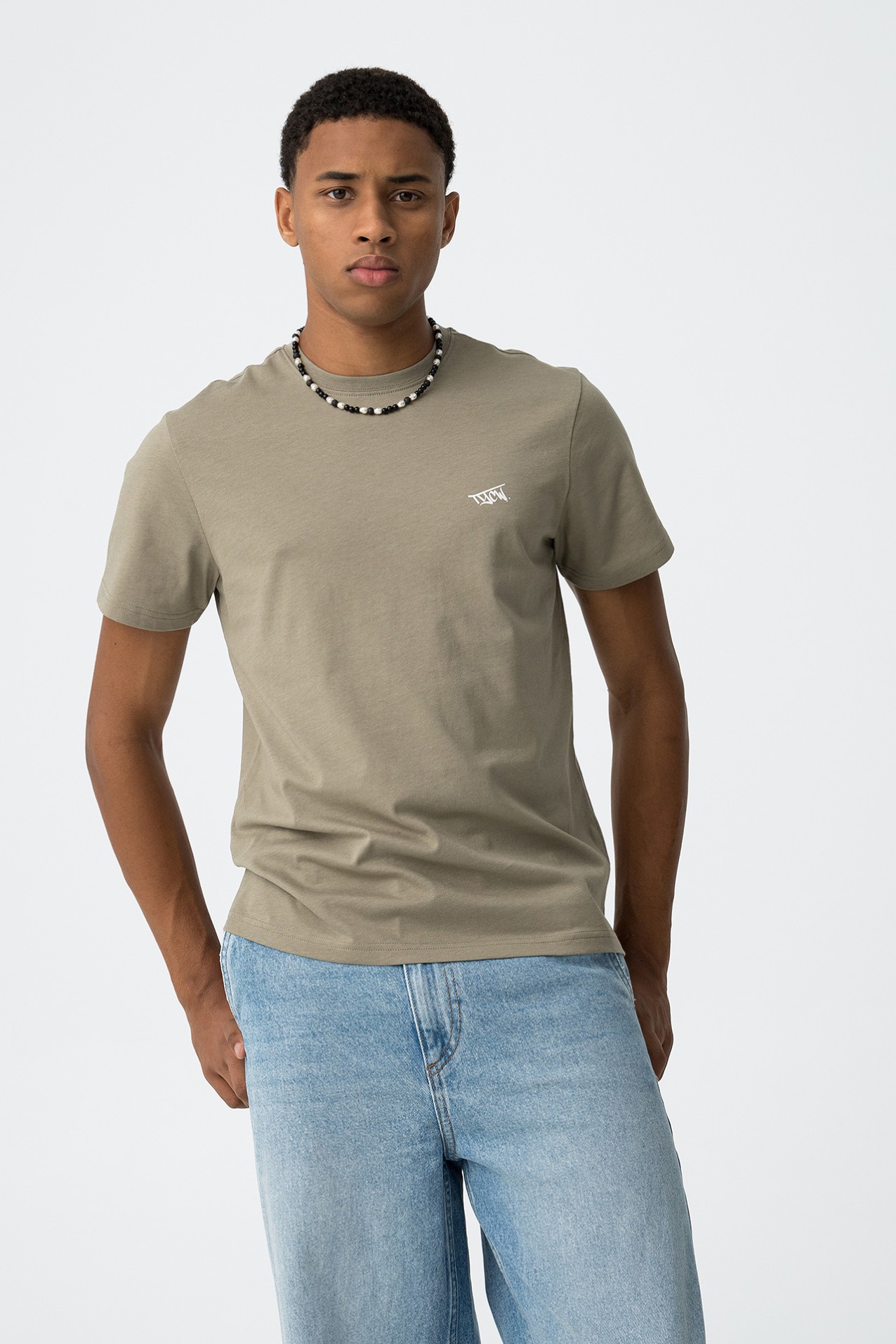 T-Shirt With Printed Back TYCW