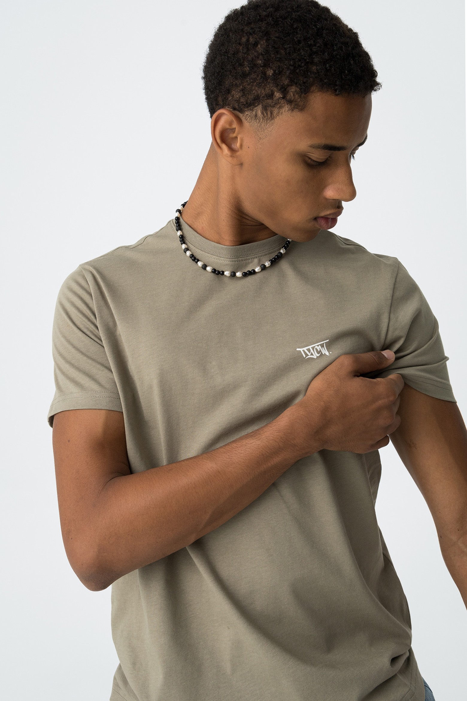 T-Shirt With Printed Back TYCW