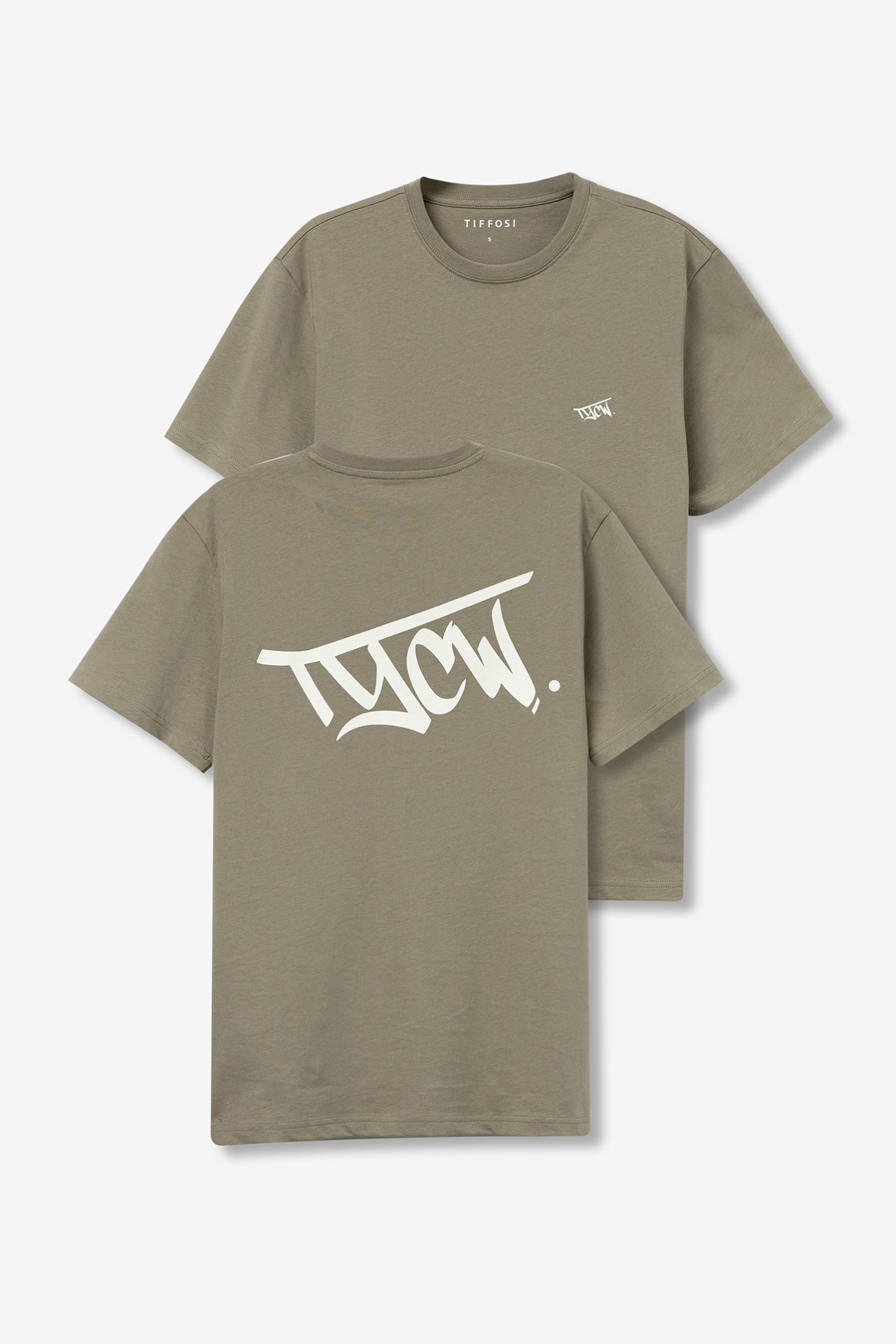 T-Shirt With Printed Back TYCW